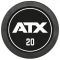 De ATX Rubberen Dumbbells zijn verkrijgbaar in gewichten van 2,5 kg tot 60 kg