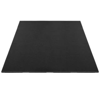 Rubbertegel 100 x 100 x 2 cm - Premium - Zwart