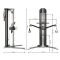 Afmetingen van de ATX Multifunctional Trainer - Free Standing