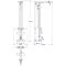 Afmetingen van de ATX Lat Pulley Option LTO-750 - Plate Loaded