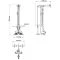 Afmetingen van de ATX Lat Pulley Option LTO-780 - Plate Loaded