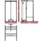 Afmetingen van het ATX Power Rack PRX-650 + Lat Pulley V1