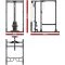 Afmetingen van het ATX Power Rack PRX-770 + Lat Pulley met 125 kg Gewichtstapel