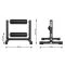 De afmetingen van de ATX Split Squat Stand