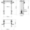 Afmetingen van het ATX Wall Cable Rack WCR-600