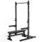 Het Fortex Half Rack met de Fortex Flat Bench en band pegs