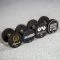 Verschillende Urethaan Dumbbells met custom logo's van onze klanten